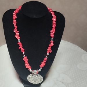 Collar Coral rojo