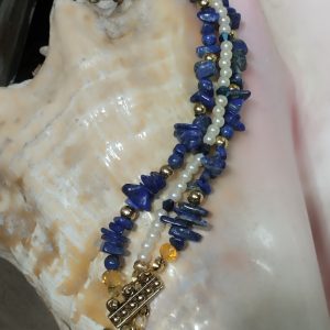 Pulsera de piedra lapislázuli